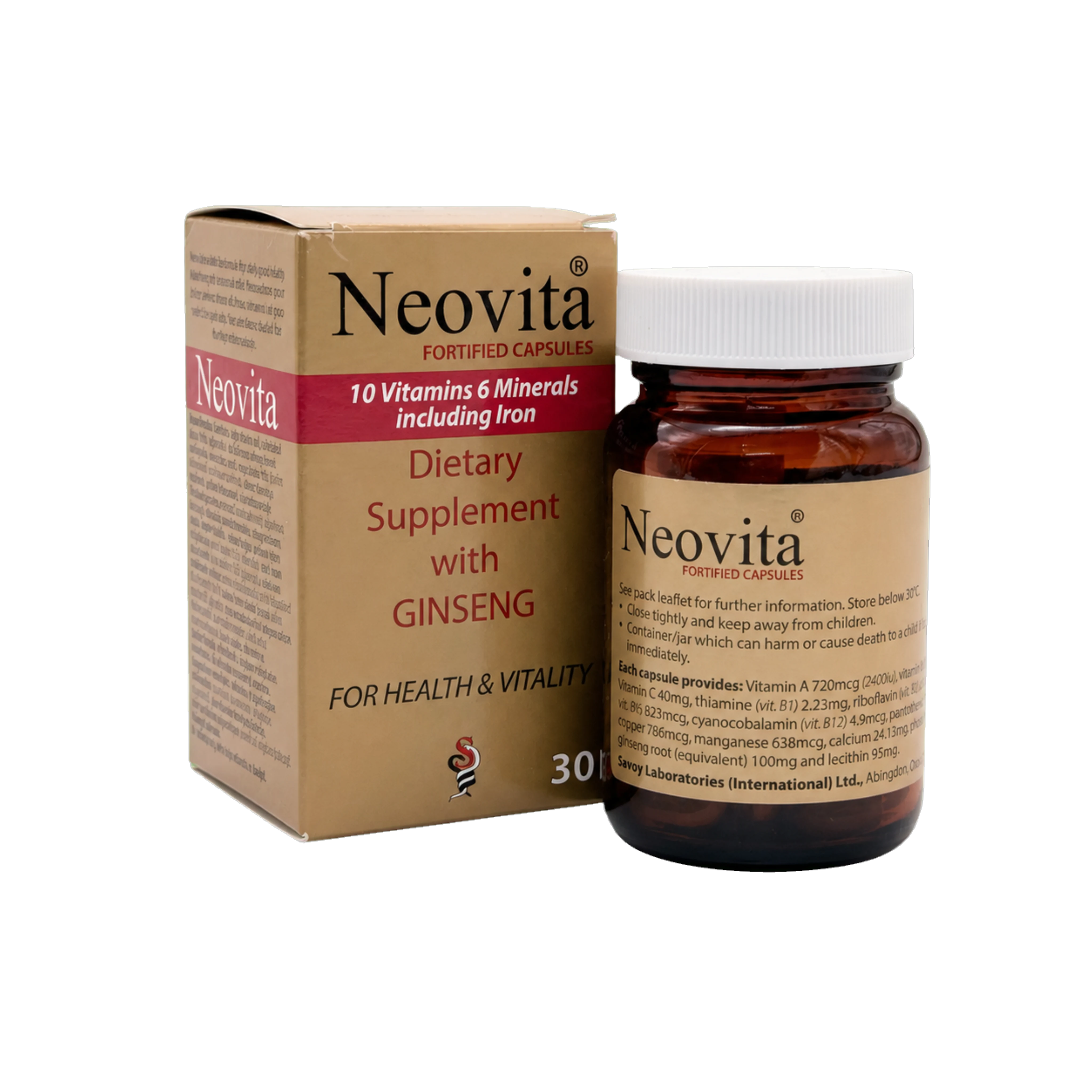 Neovita 30 Capsules نيفوفيتا١٠٠  كبسولة