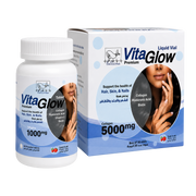 Premium VitaGlow Bundle Liquid 30 Vials + Chewable 60 Tablets بريميوم فيتاجلو باك فيالات 30 أمبولة + 60 قرص قابلة للمضغ