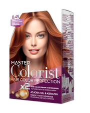 Master Colorist Premium Cream Hair Dye 8.45 Cinnamon Copper - ماستر كولوريست بريميوم كريم صبغة شعر 8.45 نحاسي بالقرفة