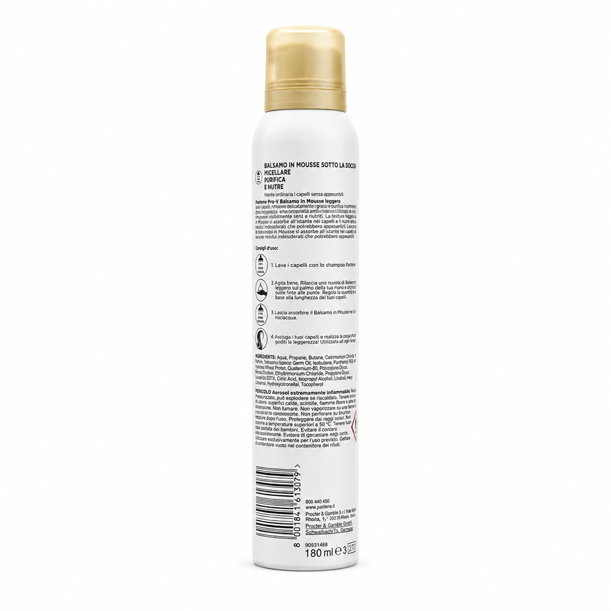 Pantene Micellar Mousse Balsam 180ml - بلسم بانتين ميسيلار بقوام الموس ١٨٠ مل