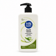 Pure Soft Aloe Vera Hand and Body Lotion 500ml - لوشن بيور سوفت لليدين والجسم بالألوفيرا ٥٠٠ مل