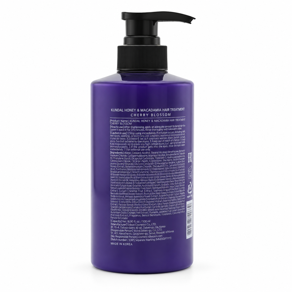 Kundal Honey & Macadamia Cherry Blossom Hair Treatment 500 ml - كوندال علاج الشعر بالعسل والمكاديميا وزهر الكرز ٥٠٠ مل