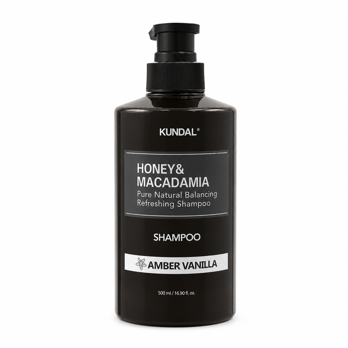 Kundal Honey & Macadamia Amber Vanilla Shampoo 500 ml - كوندال شامبو العسل والمكاديميا للشعر العادي برائحة العنبر والفانيلا ٥٠٠ مل