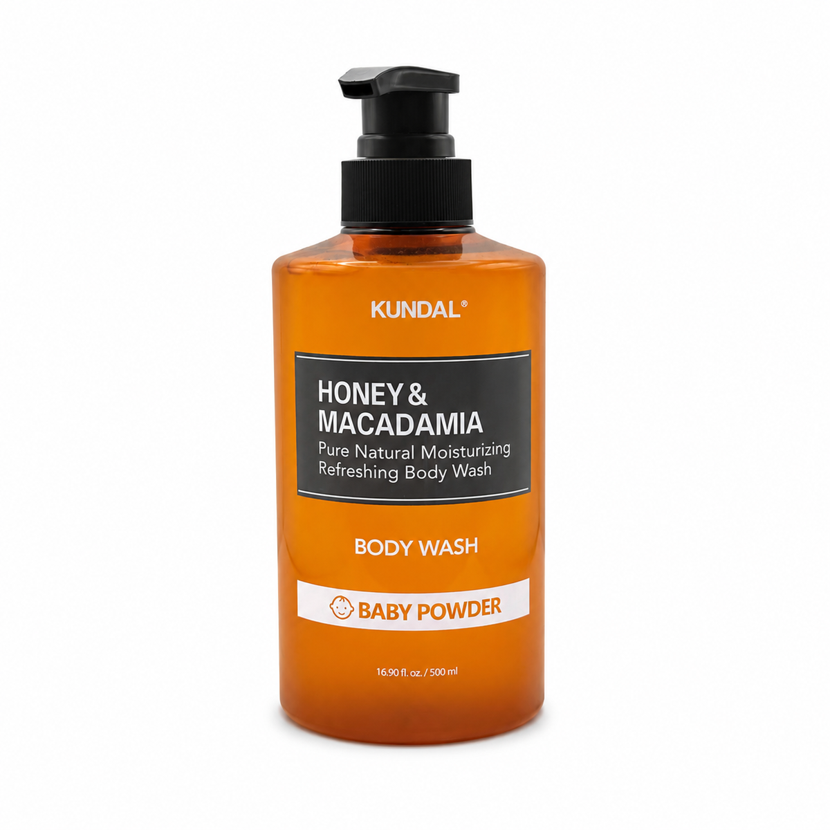 Kundal Honey & Macadamia Body Wash Baby Powder 500 ml - كوندال غسول الجسم بالعسل والمكاديميا برائحة بودرة الأطفال ٥٠٠ مل