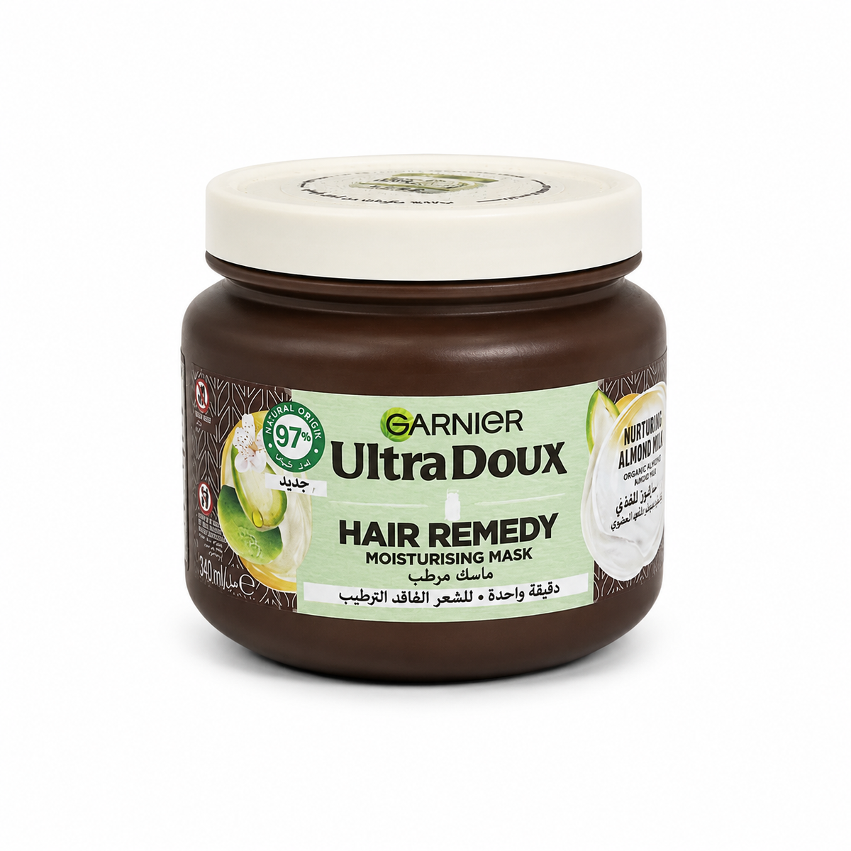Garnier Ultra Doux Almond Milk Hair Mask 340 ml - غارنييه ألترا دو ماسك حليب اللوز للشعر ٣٤٠ مل