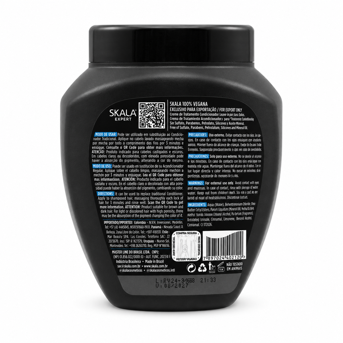 Skala Lama Negra Hair Conditioner Cream 1000 g - كريم بلسم وماسك سكالا لاما نيجرا للشعر الداكن ١٠٠٠ غرام