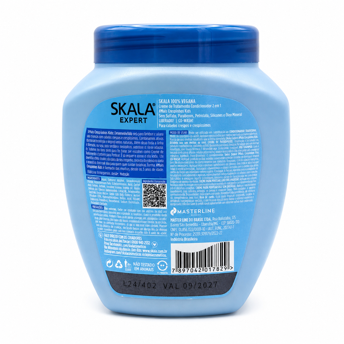 Skala Mais Crespinhos 2 in 1 Kids Hair Cream 1000 g - كريم سكالا مايس كريسبينيوس للأطفال اثنان في واحد ١٠٠٠ غرام