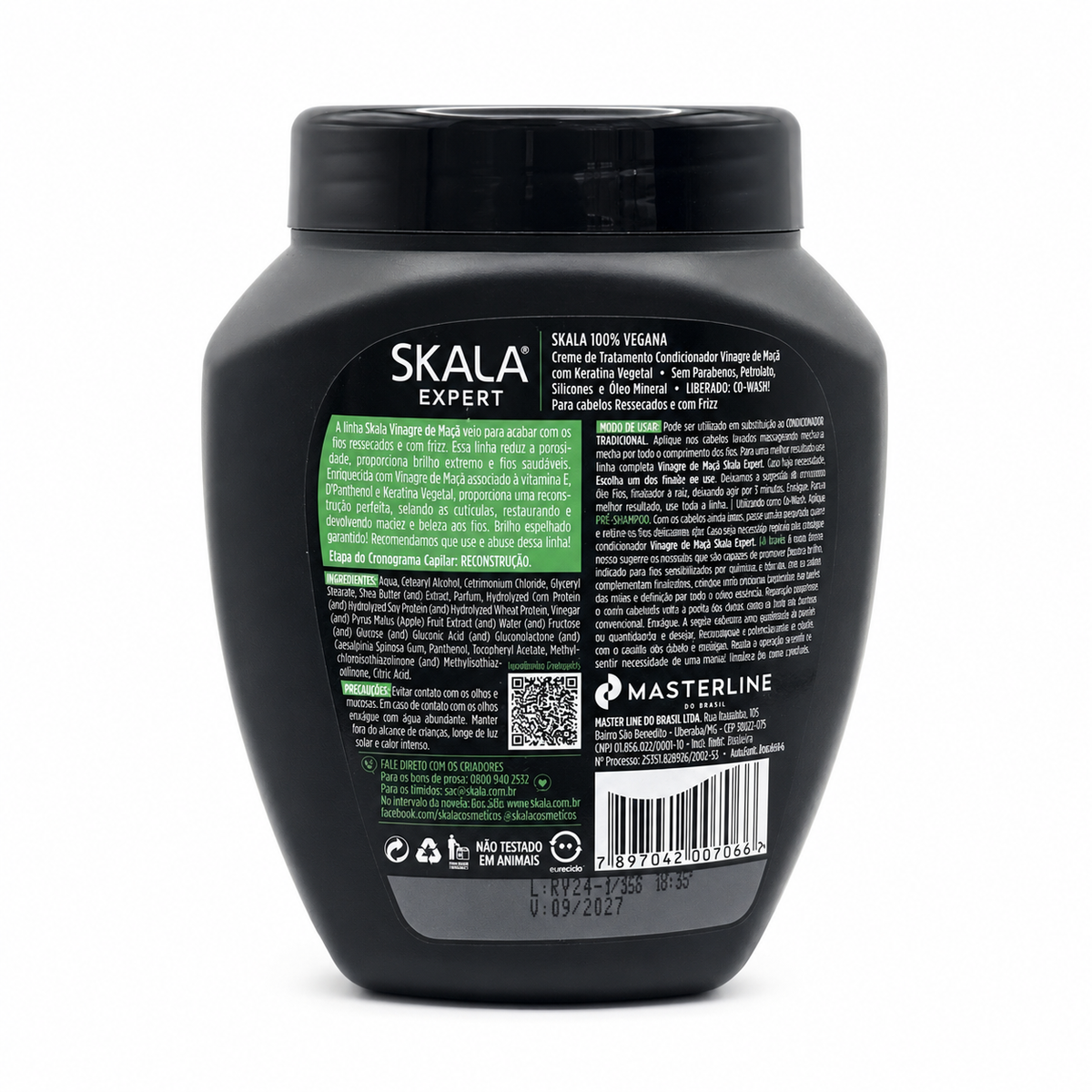 Skala Apple Vinegar Hair Conditioner Cream 1000 g - كريم بلسم سكالا بخل التفاح للشعر ١٠٠٠ غرام