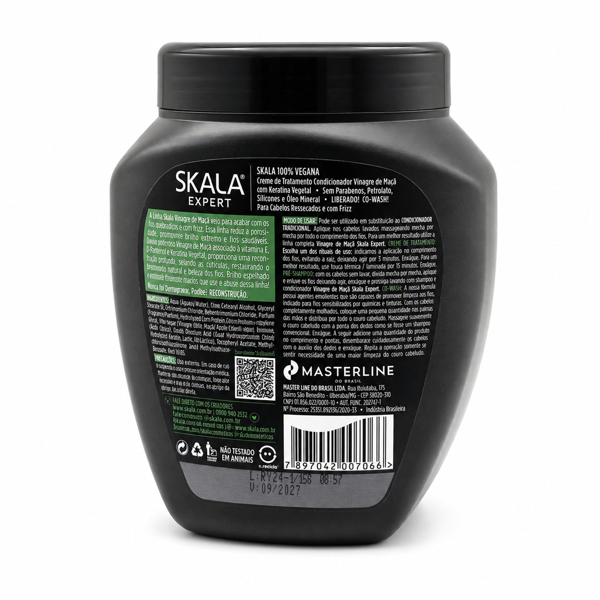 Skala Apple Vinegar Hair Conditioner Cream 1000 g - كريم بلسم سكالا بخل التفاح للشعر ١٠٠٠ غرام