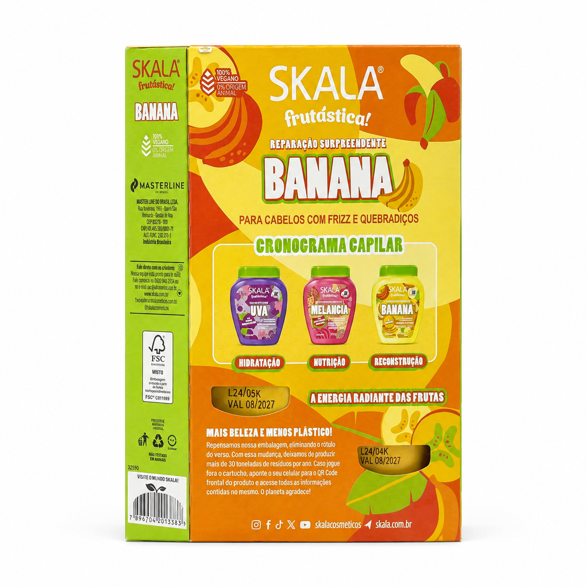 Skala Frutástica Banana Shampoo and Conditioner Kit 325 ml - مجموعة سكالا فروتاستيكا بالموز شامبو وبلسم ٣٢٥ مل