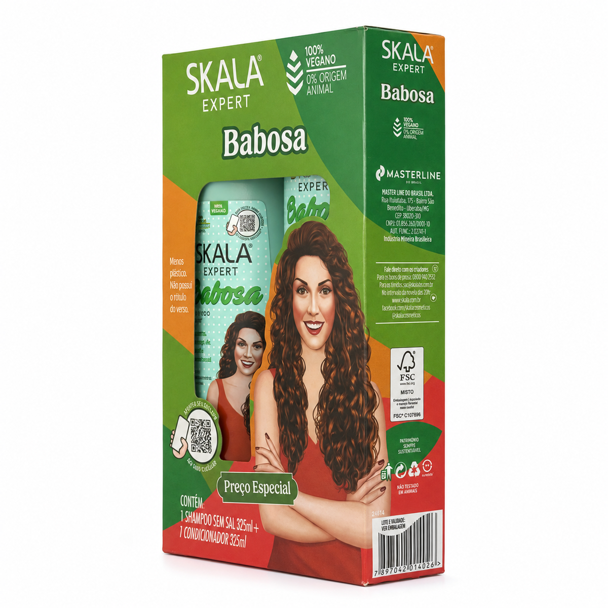 Skala Expert Babosa Aloe Vera Shampoo and Conditioner Kit 325ml Each - طقم شامبو وبلسم سكالا إكسبرت بابوسا بالألوفيرا ٣٢٥ مل لكل عبوة