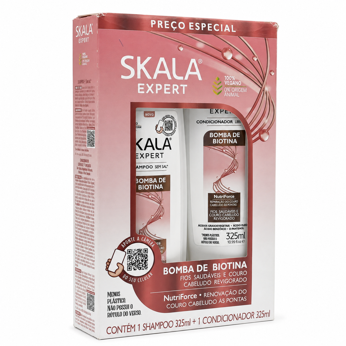Skala Expert Bomba de Biotina Shampoo and Conditioner Kit 325ml Each - طقم شامبو وبلسم سكالا إكسبرت بومبا دي بيوتين ٣٢٥ مل لكل عبوة