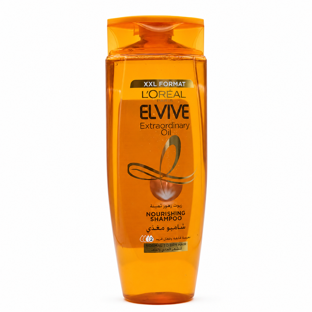 L'Oréal Paris Elvive Extraordinary Oil Nourishing Shampoo for Dry Hair 600 ml - شامبو لوريال باريس إلفيف الزيت الاستثنائي المغذي للشعر الجاف ٦٠٠ مل