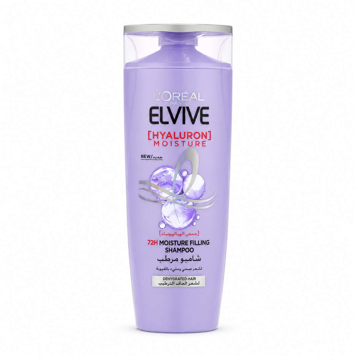 L'Oréal Paris Elvive Hyaluron Moisture 72H Moisture Filling Shampoo 400 ml - شامبو لوريال باريس إلفيف هيالورون المعزز للترطيب لمدة ٧٢ ساعة ٤٠٠ مل