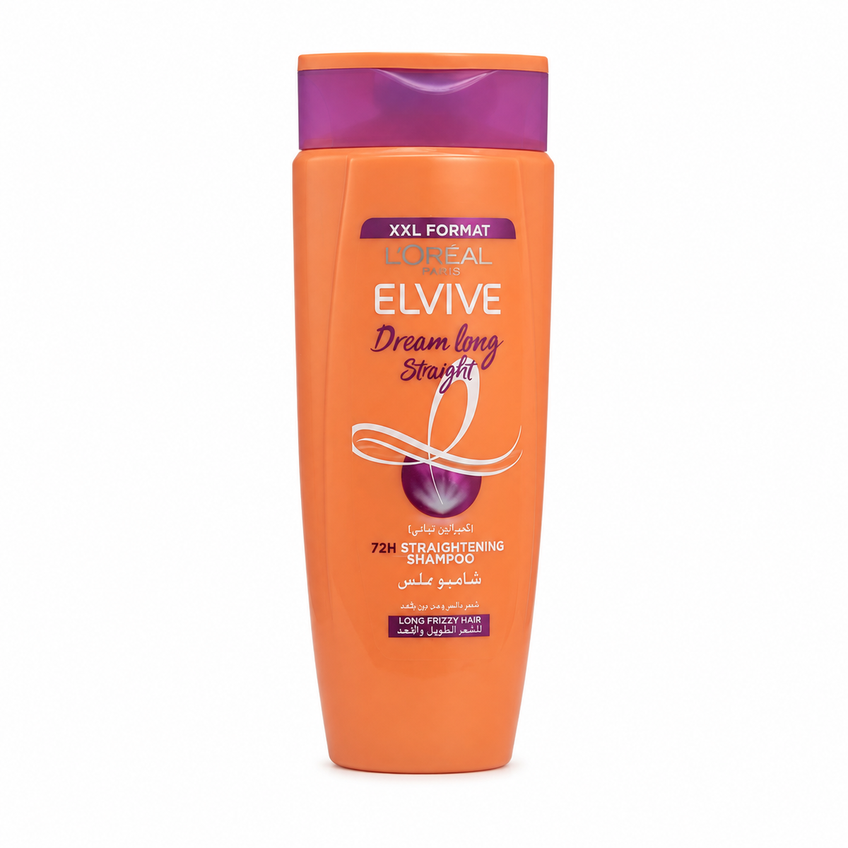 L'Oréal Paris Elvive Dream Long Straight Keratin 72H Straightening Shampoo 600 ml - شامبو لوريال باريس إلفيف دريم لونغ بالكيراتين لفرد الشعر لمدة ٧٢ ساعة ٦٠٠ مل