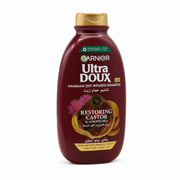 Garnier Ultra Doux Hammam Zeit Infused Shampoo 360 ml - شامبو غارنييه ألترا دو حمام زيت بزيوت الخروع واللوز 360 مل
