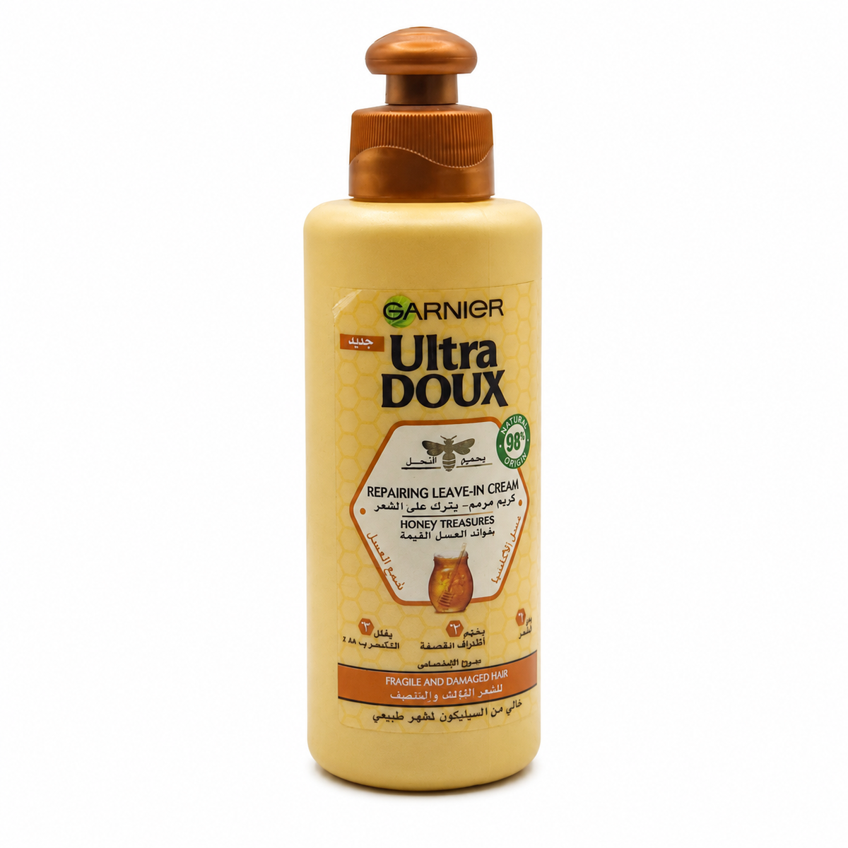 Garnier Ultra Doux Honey Treasures Repairing Leave-In Cream 200 ml - غارنييه ألترا دو هاني تريجرز كريم مرمم يترك على الشعر ٢٠٠ مل