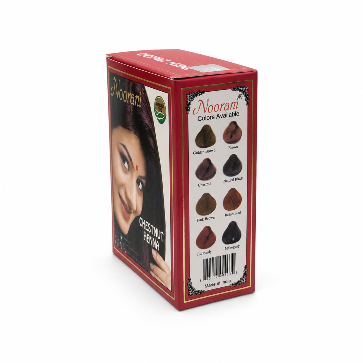 Noorani Henna Chestnut Hair Colour -نوراني حناء لصبغ الشعر باللون الكستنائي