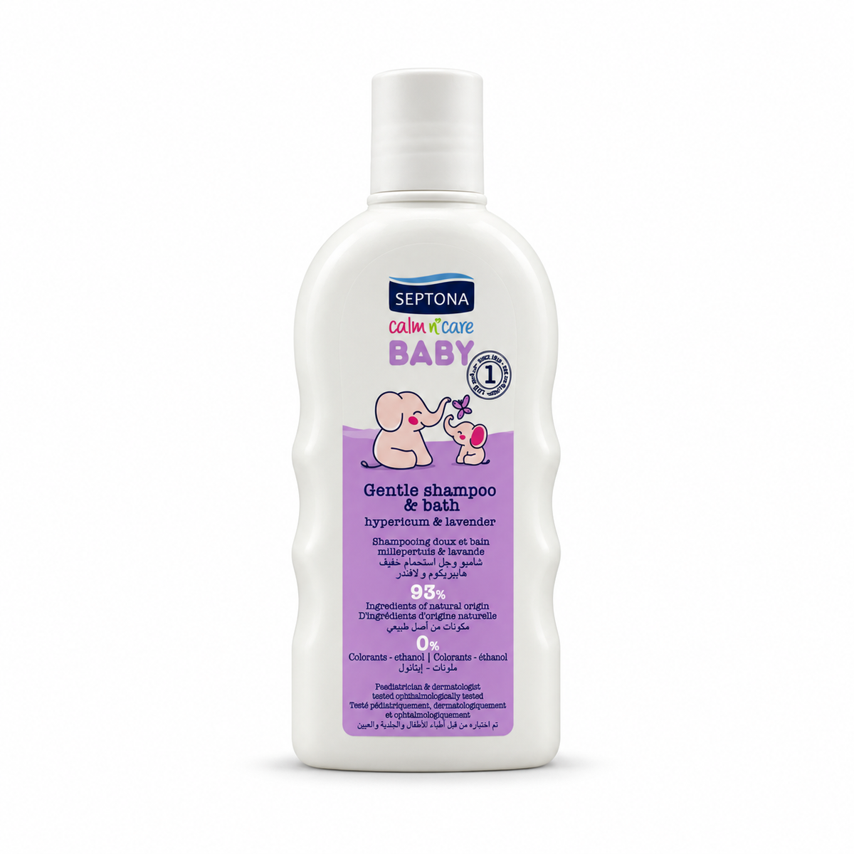 Septona Calm N Care Baby Gentle Shampoo & Bath 500ml - سيبتونا كالم إن كير بيبي شامبو وجل استحمام لطيف للأطفال ٥٠٠ مل