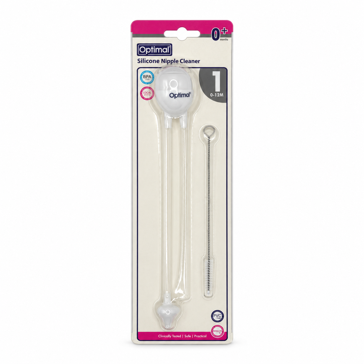 Optimal Silicone Nose Cleaner 0–12 Months - أوبتيمال شفاط أنف بأنبوب سيليكون من الولادة حتى ١٢ شهرًا