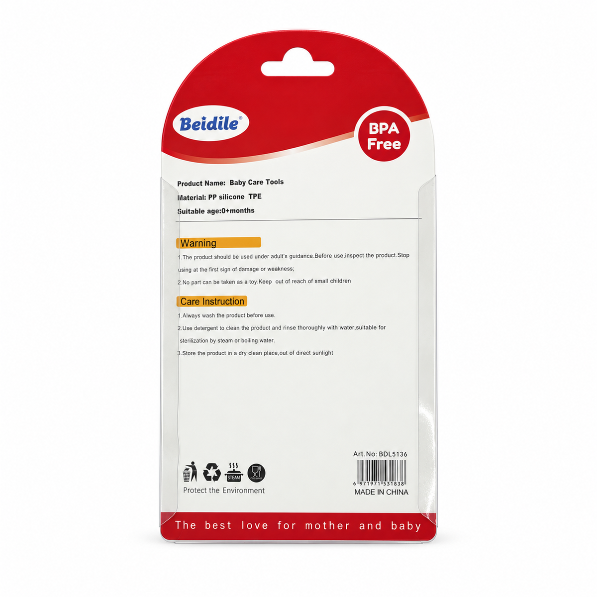 Beidile Baby Care Tools 0+ Months - بيديل أدوات العناية بالطفل منذ الولادة