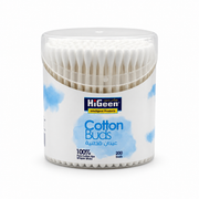 HiGeen Cotton Buds 200 Buds - هاي جين أعواد قطن ٢٠٠ عود