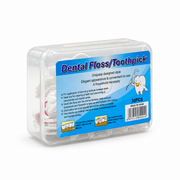 Dental Floss Picks with Toothpick 30 PCS - أعواد خيط أسنان مع طرف لتنظيف الأسنان  ٣٠ قطعة