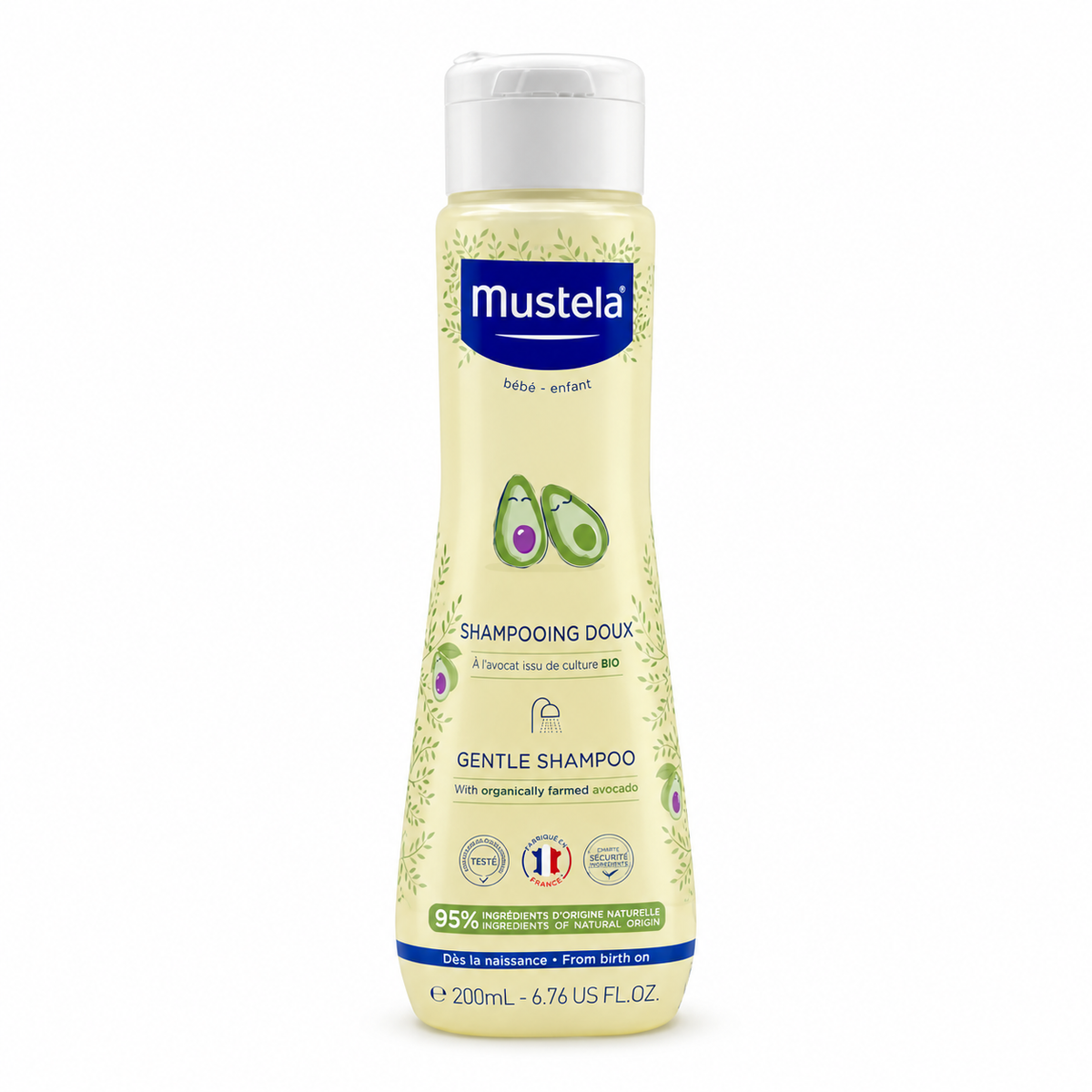 Mustela Gentle Shampoo 200ml - موستيلا شامبو لطيف للأطفال ٢٠٠ مل