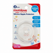 Mumlove Silicone Nipple Protectors – 2 Pack - مام لوف واقيات حلمات الثدي من السيليكون – قطعتان