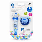 aBaby Orthodontic Silicone Pacifier with Safety Chain 0+ Months - إيه بيبي لهاية سيليكون بتصميم تقويمي مع سلسلة تثبيت منذ الولادة