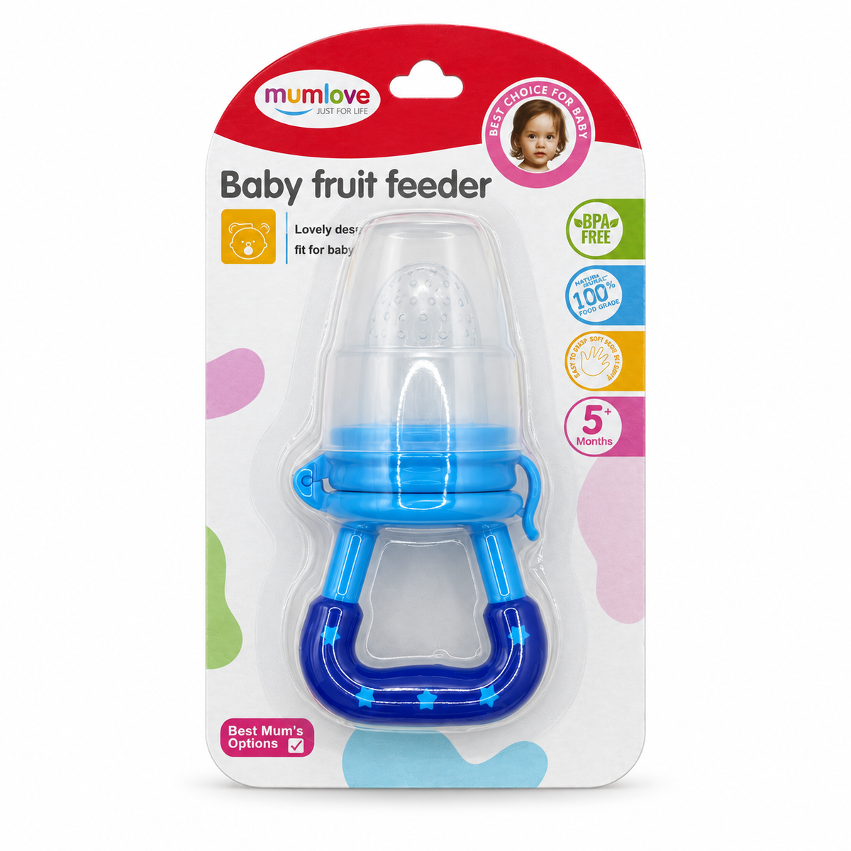 Mumlove Baby Fruit Feeder - مام لوف لهاية تغذية بالفواكه للأطفال