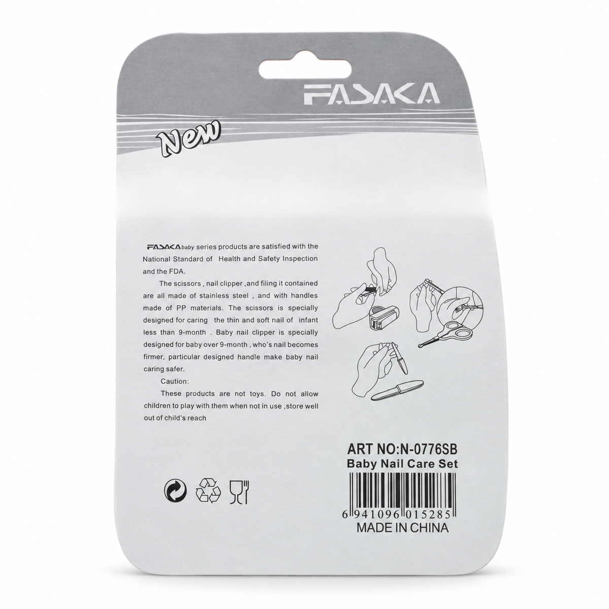 Fasaka Baby Nail Care Set - فاساكا طقم العناية بأظافر الأطفال