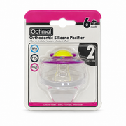 Optimal Orthodontic Silicone Pacifier 6–18 Months - أوبتيمال لهاية سيليكون بتصميم تقويمي من ٦ إلى ١٨ شهرًا