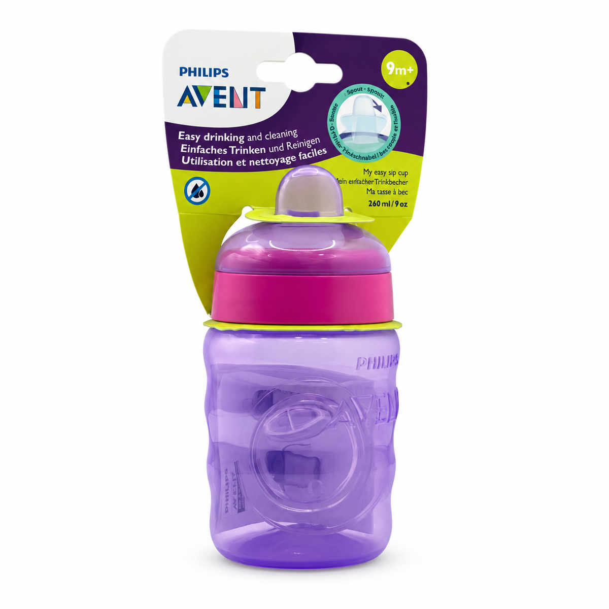 Philips Avent My Easy Sip Cup 9+ Months 260 ml - فيليبس أفنت ماي إيزي سيب كوب شرب من عمر ٩ أشهر ٢٦٠ مل
