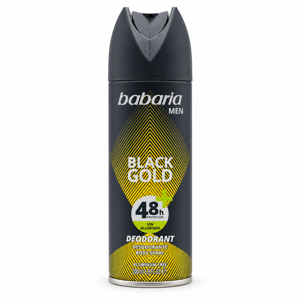 Babaria Men Black Gold Deodorant Body Spray 200 ml - باباريا بلاك جولد بخاخ مزيل لرائحة العرق للرجال ٢٠٠ مل