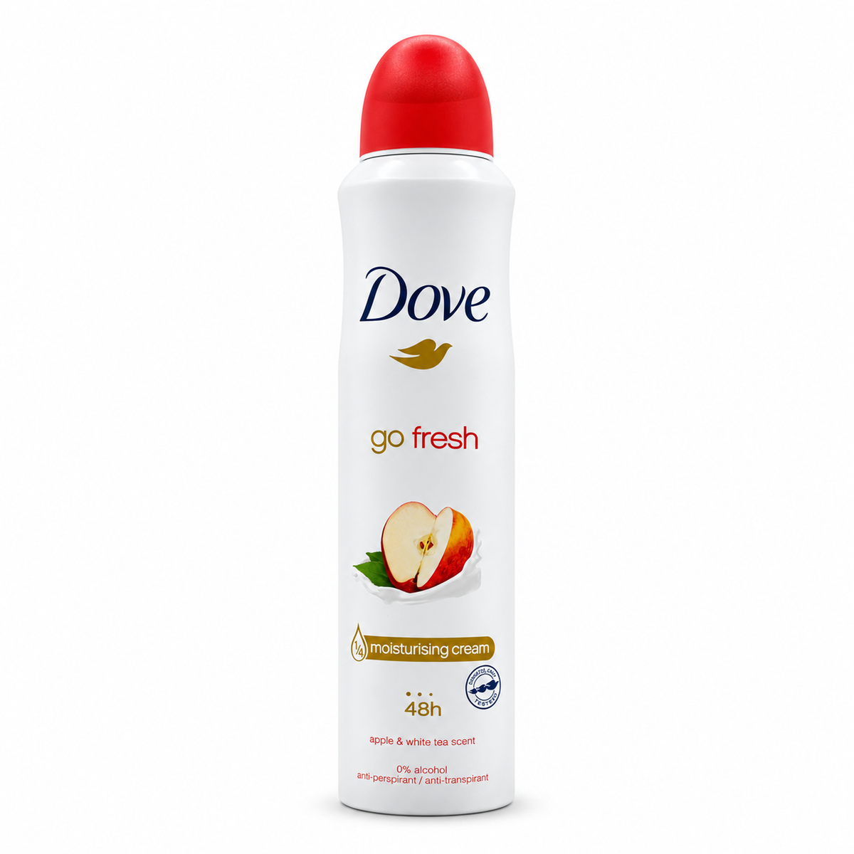 Dove Go Fresh Apple & White Tea Antiperspirant Spray 250 ml - دوف جو فريش بخاخ مضاد للتعرق برائحة التفاح والشاي الأبيض ٢٥٠ مل