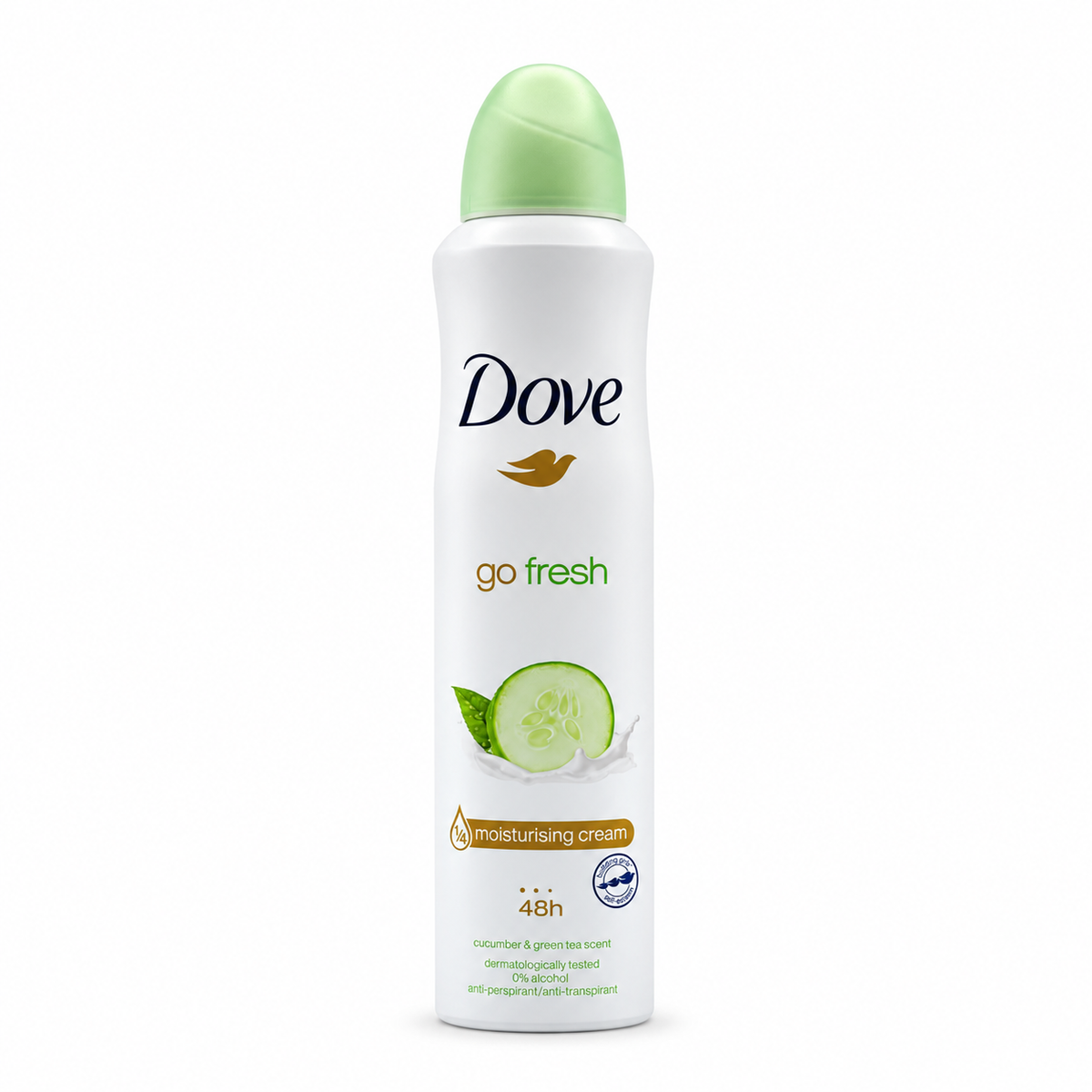 Dove Go Fresh Cucumber & Green Tea Antiperspirant Spray 250 ml - دوف جو فريش بخاخ مضاد للتعرق برائحة الخيار والشاي الأخضر ٢٥٠ مل