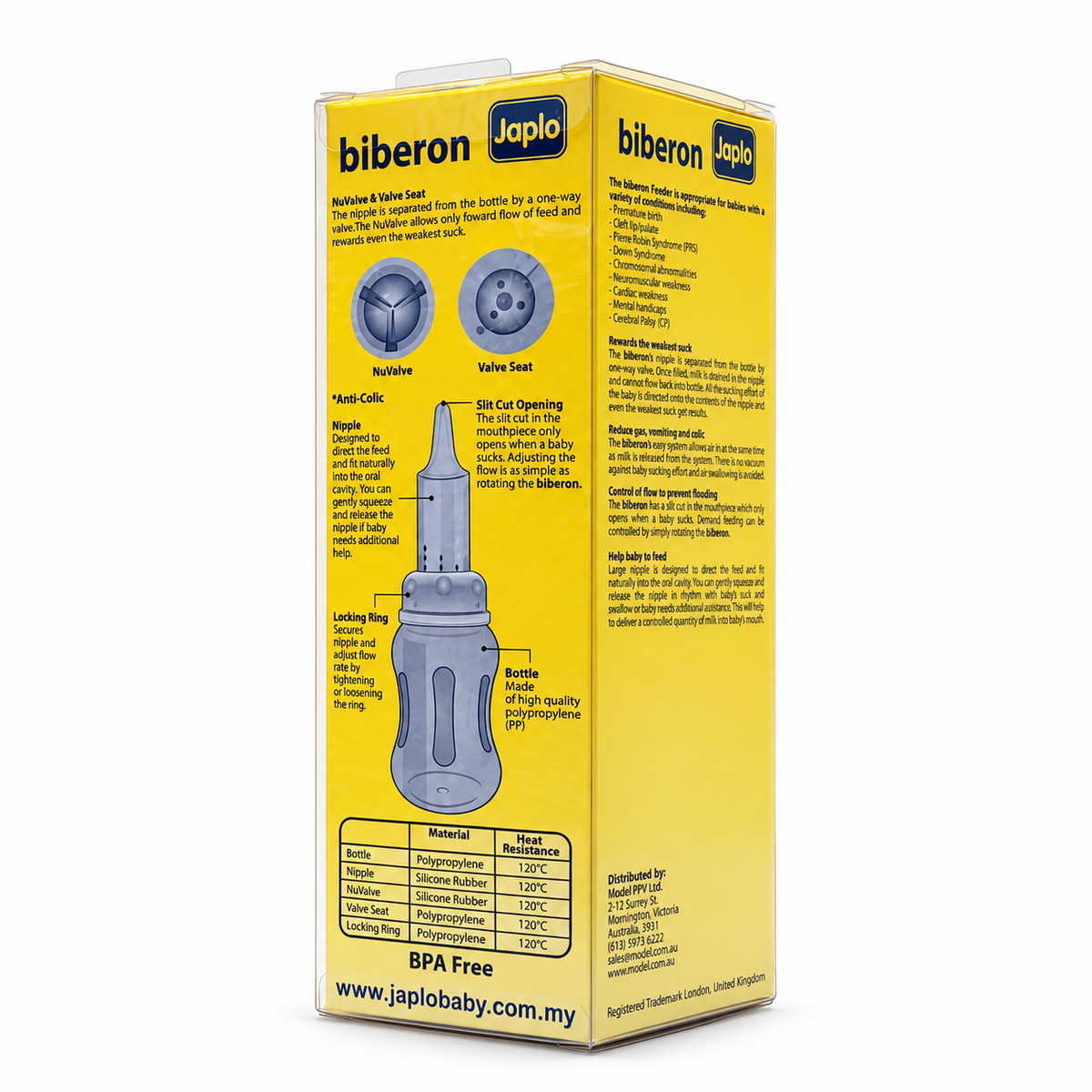 Japlo Biberon Special Feeding Bottle - جابلو بيبرون رضاعة مخصصة لصعوبات الرضاعة