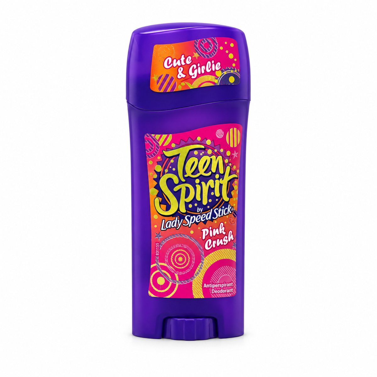 Lady Speed Stick Spirit Cute & Girlie Antiperspirant Deodorant 65 g - ليدي سبيد ستيك سبيريت كيوت آند جيرلي مضاد للتعرق ومزيل للرائحة ٦٥ غم