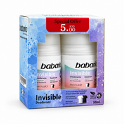 Babaria Invisible Antiperspirant Roll-On Deodorant 50 ml - باباريا إنفيزيبل رول أون مضاد للتعرق ومزيل للرائحة ٥٠ مل