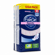 EveryDay Hyperdry Super Ultra Plus Sanitary Pads Giga Pack 30 Pieces - إفري داي هايبر دراي سوبر ألترا بلس فوط صحية بالأجنحة عبوة كبيرة ٣٠ فوطة