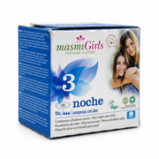 Masmi Girls Ultra-Thin Night Pads With Wings Size 3 10 Pieces - ماسمي جيرلز فوط صحية ليلية فائقة الرقة بالأجنحة مقاس ٣ عدد ١٠ فوط