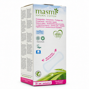 Masmi Organic Cotton Anatomical Pantyliners 30 Pieces - ماسمي فوط يومية بالقطن العضوي بتصميم يناسب شكل الجسم ٣٠ فوطة