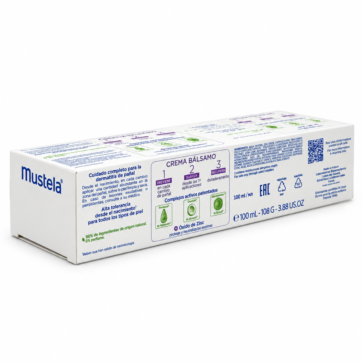 Mustela Vitamin Barrier Cream 100ml - موستيلا كريم الحماية لمنطقة الحفاض ١٠٠ مل