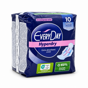EveryDay Hyperdry Super Ultra Plus Sanitary Pads - إفري داي هايبر دراي سوبر ألترا بلس فوط صحية رفيعة بالأجنحة