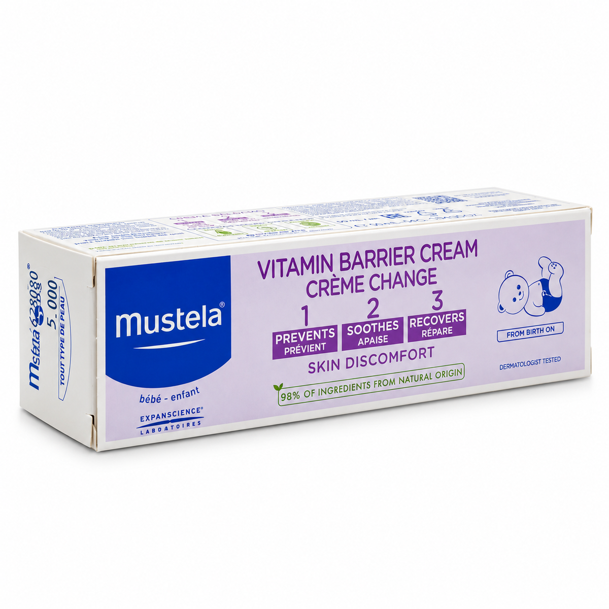 Mustela Vitamin Barrier Cream 50ml - موستيلا كريم الحماية لمنطقة الحفاض ٥٠ مل