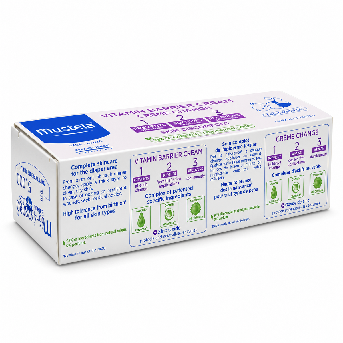 Mustela Vitamin Barrier Cream 50ml - موستيلا كريم الحماية لمنطقة الحفاض ٥٠ مل
