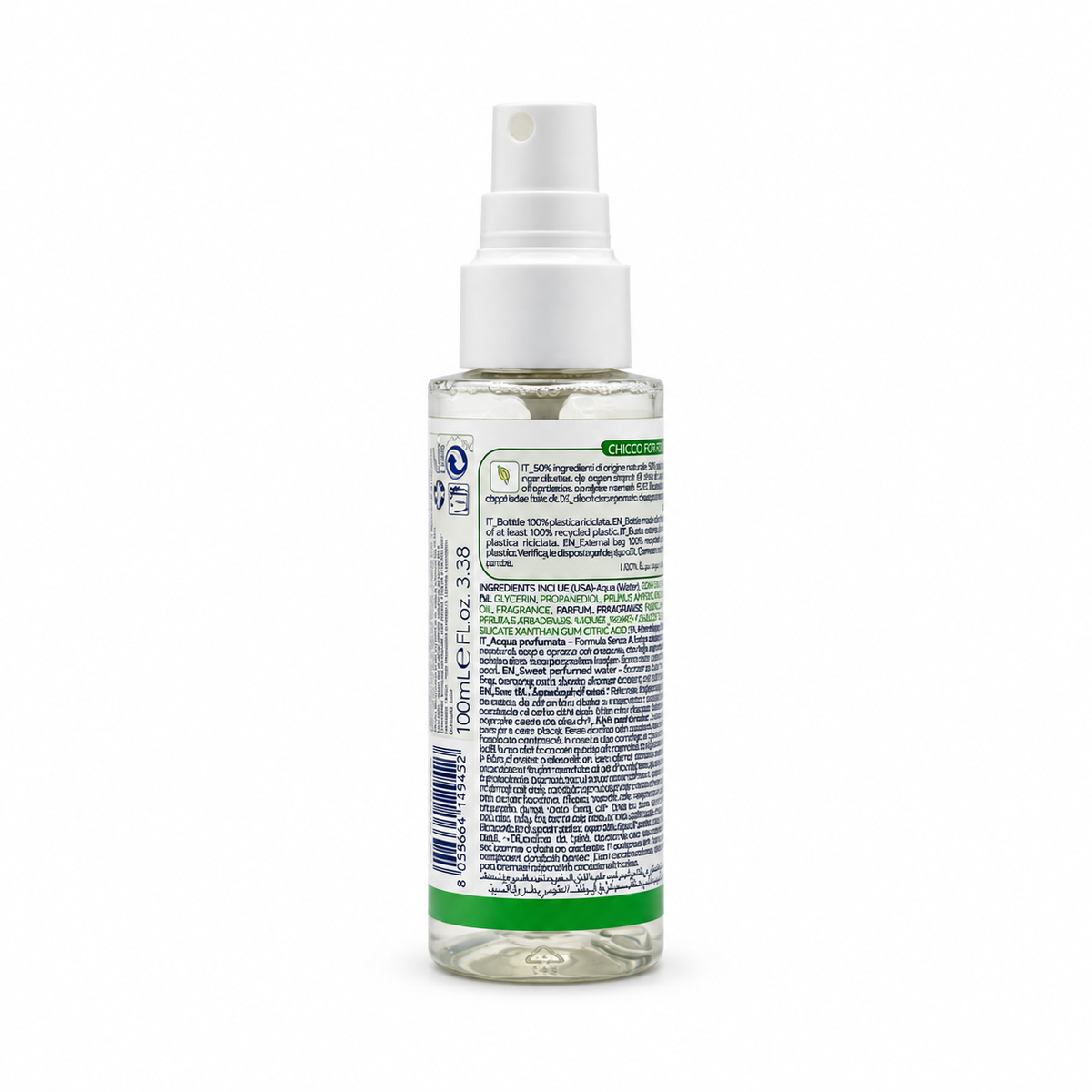 Chicco Baby Moments Kids Sweet Perfumed Water With Almond and Peach - شيكو بيبي مومنتس كيدز ماء معطر للأطفال برائحة اللوز والخوخ