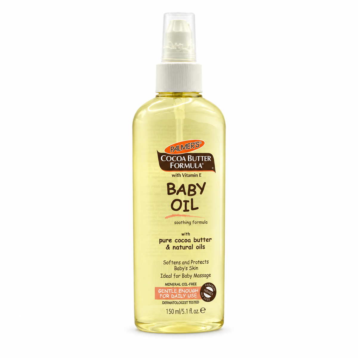 Palmer’s Cocoa Butter Formula Baby Oil 150ml - بالمرز كوكوا بتر فورمولا زيت للأطفال ١٥٠ مل
