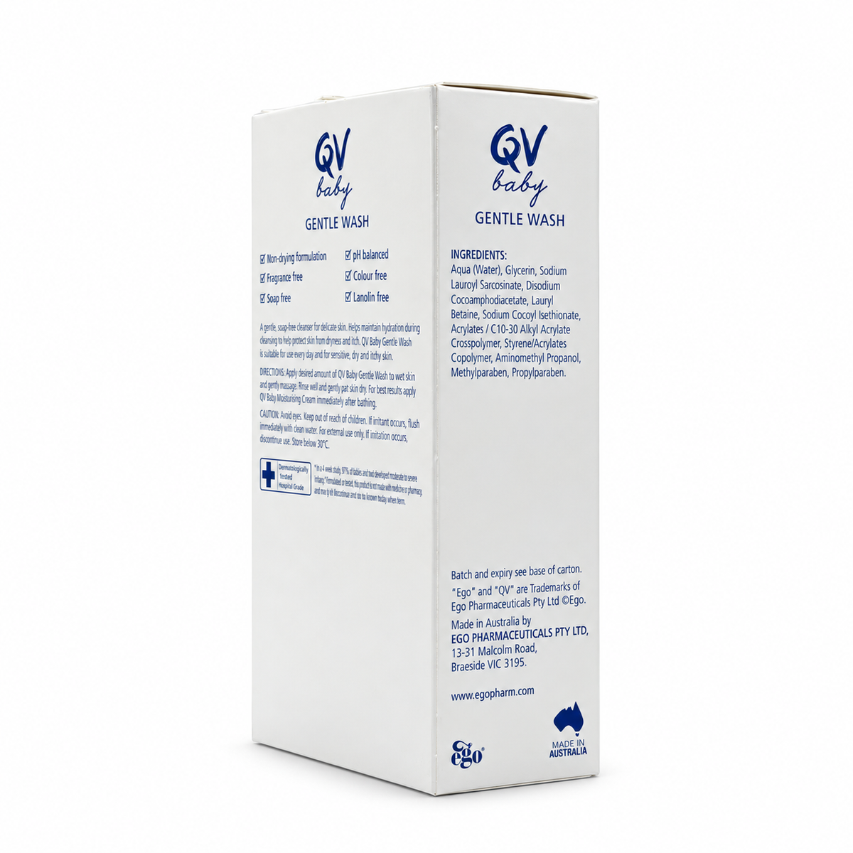 QV Baby Gentle Wash 250g - كيو في بيبي غسول لطيف للجسم والشعر ٢٥٠ غرام